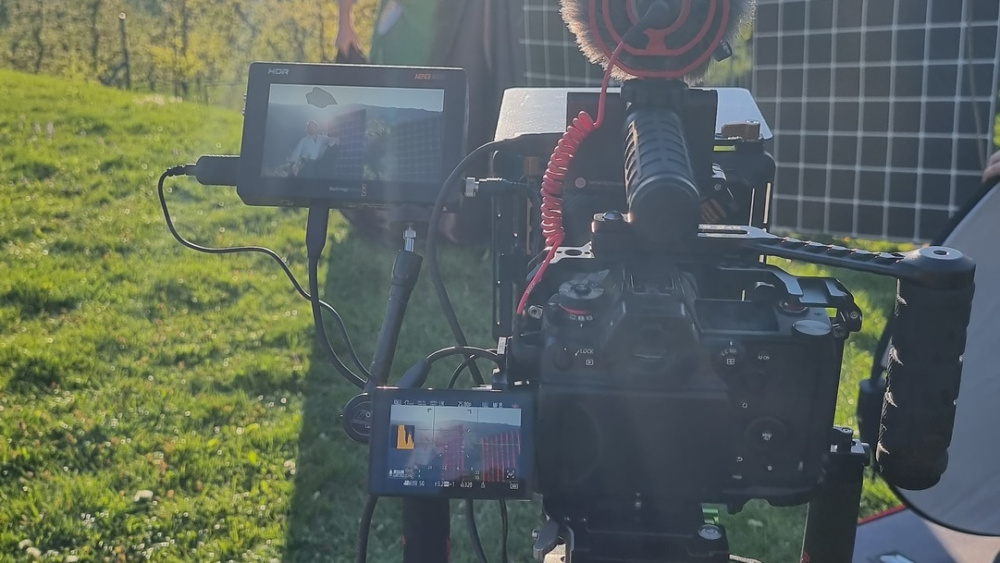 Aufnahmen für Solar-Kampagne